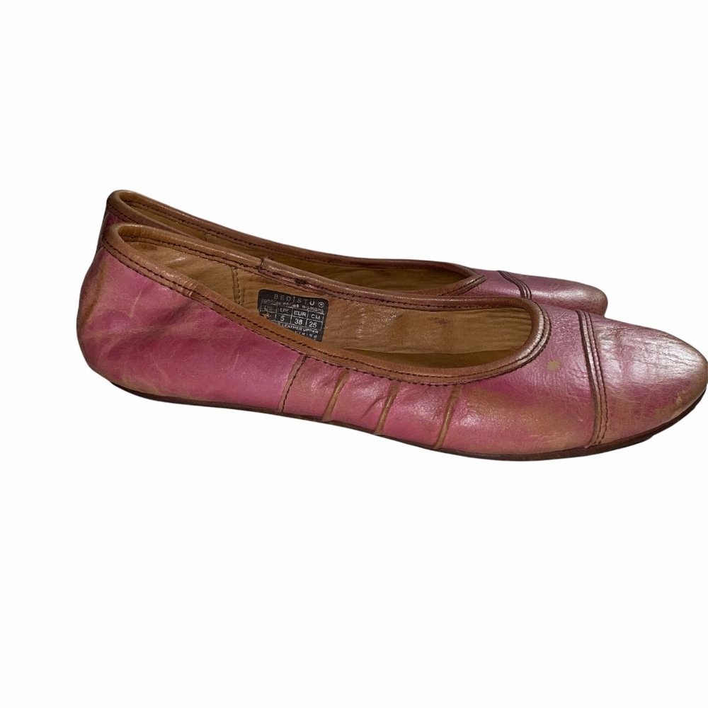 Bed Stu leather Step Cobbler Series Flats Women 8 - Picture 4 of 12